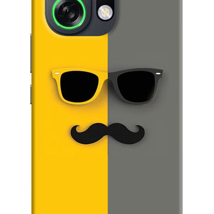 Sunglasses with Mustache OPPO K13 Turbo Pro 5G Back Cover
