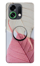 White Pink Leaf OPPO K13 Turbo Pro 5G Pop Case