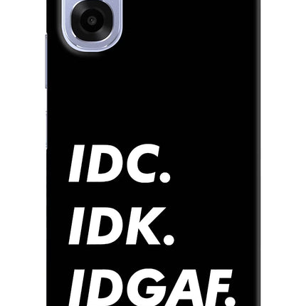 Idc Idk Idgaf OPPO K14x 5G Back Cover