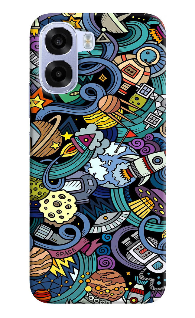 Space Abstract OPPO K14x 5G Hard Case Back Cover by Casekaro