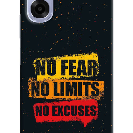 No Fear No Limits No Excuse OPPO K14x 5G Back Cover