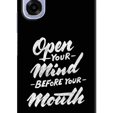 Open Your Mind Before Your Mouth OPPO K14x 5G Back Cover