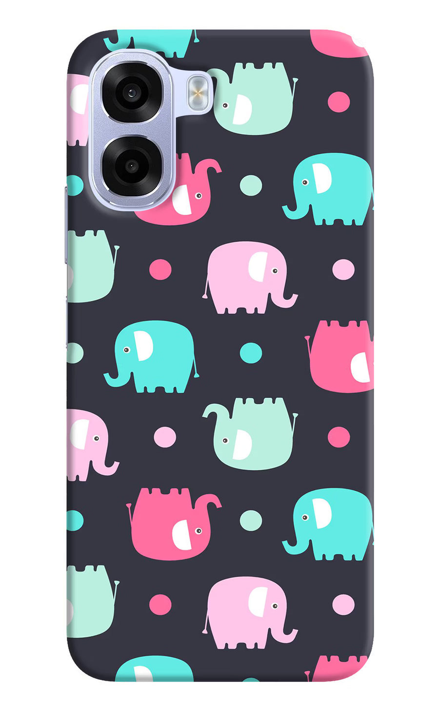 Elephants OPPO K14x 5G Back Cover, Hard case