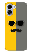 Sunglasses with Mustache OPPO K14x 5G Back Cover