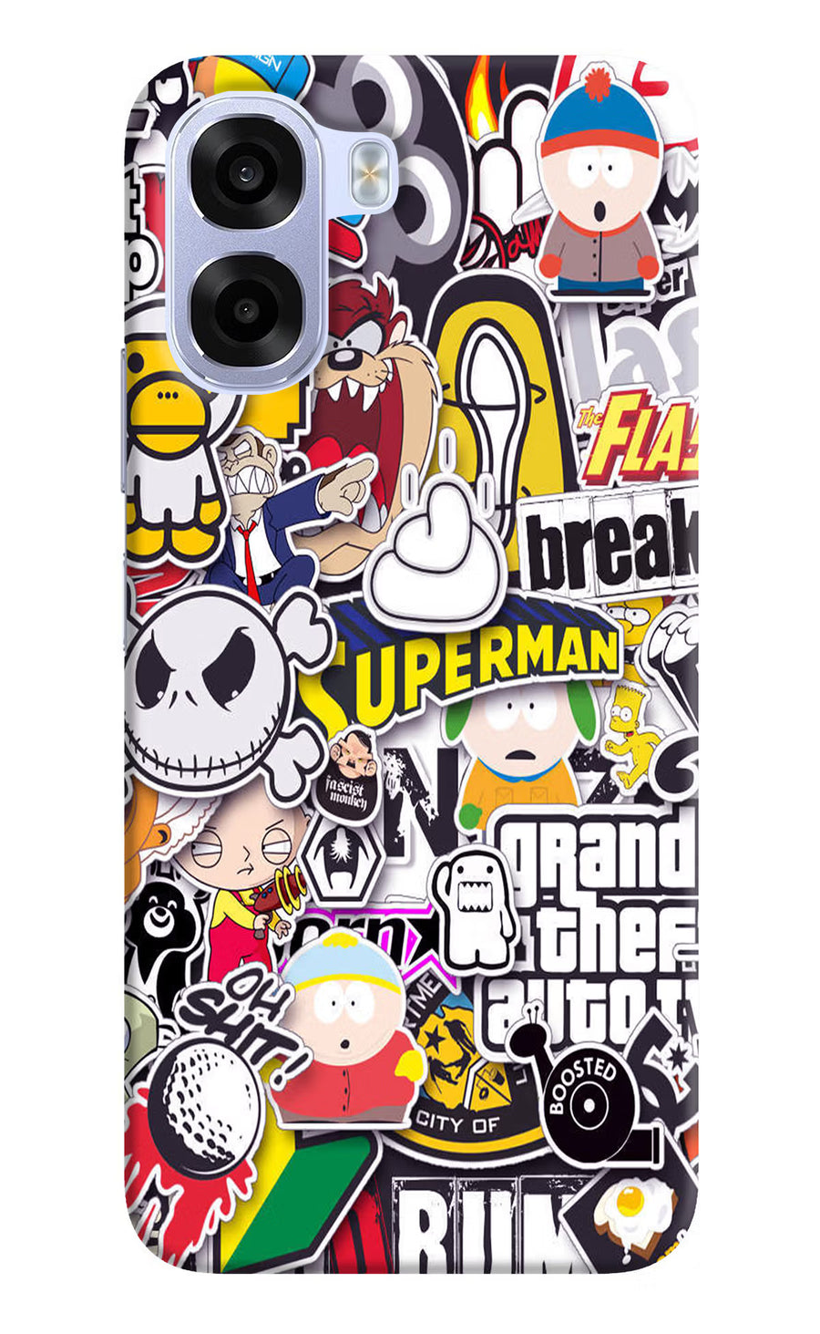 Sticker Bomb OPPO K14x 5G Back Cover, Hard case