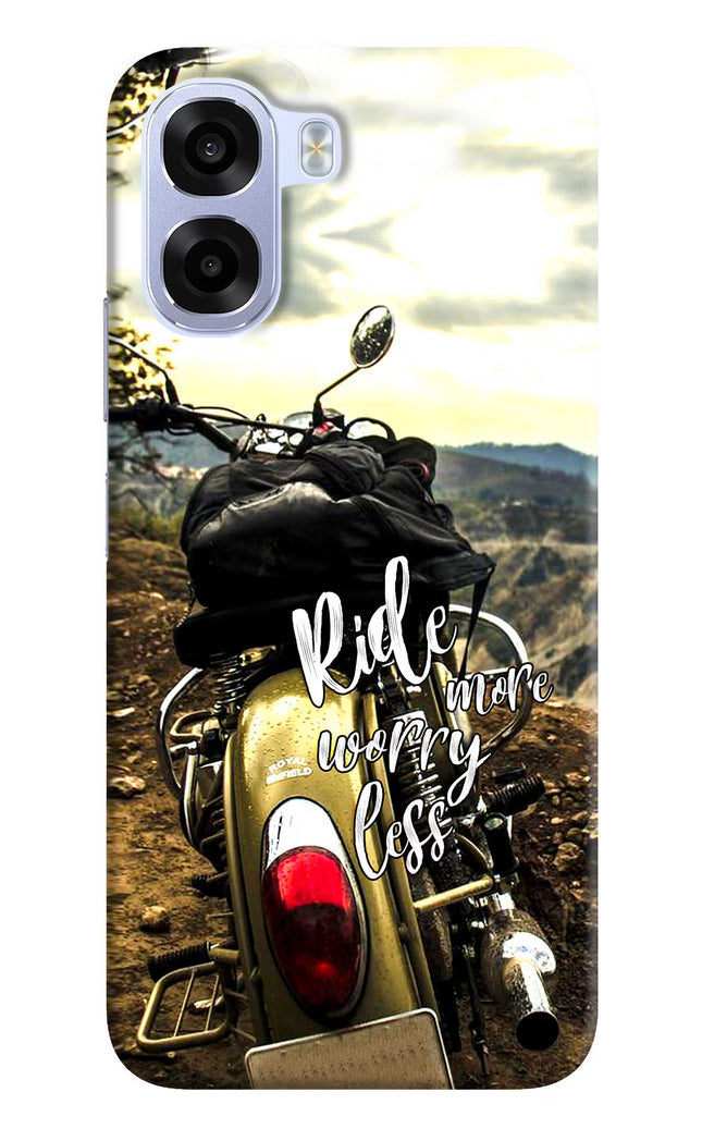 Ride More Worry Less OPPO K14x 5G Hard Case Back Cover by Casekaro