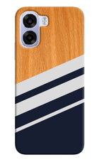 Blue and white wooden OPPO K14x 5G Back Cover