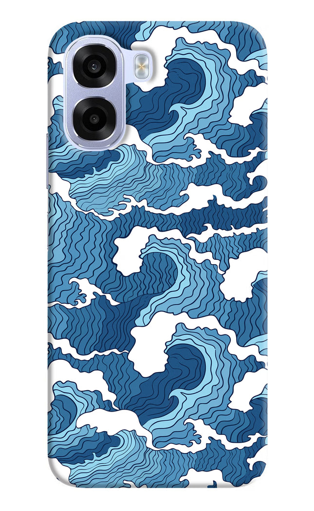 Blue Waves OPPO K14x 5G Hard Case Back Cover by Casekaro