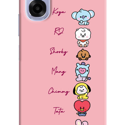 BTS names OPPO K14x 5G Back Cover