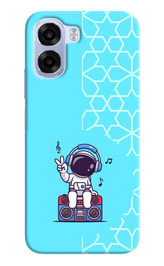 Cute Astronaut Chilling OPPO K14x 5G Hard Case Back Cover by Casekaro