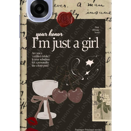 I am just a girl OPPO K14x 5G Back Cover