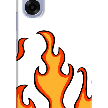 Fired Up – White OPPO K14x 5G Back Cover