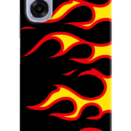 Side Sweep Flames OPPO K14x 5G Back Cover