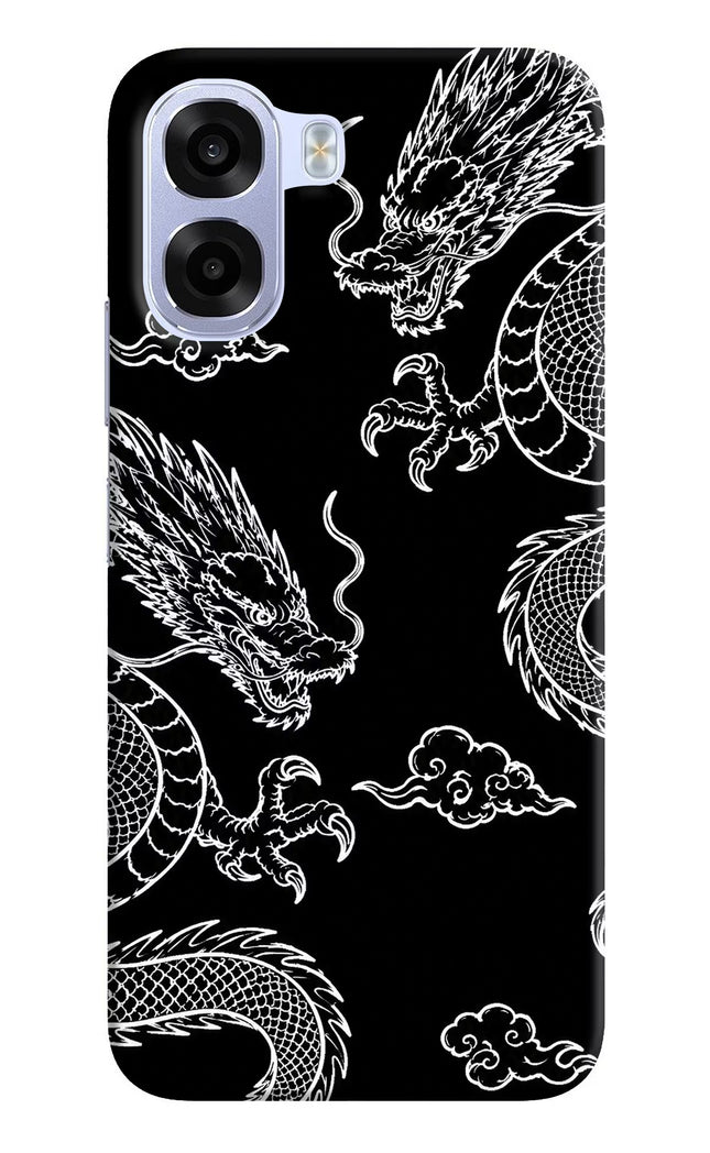 Twin Dragons OPPO K14x 5G Hard Case Back Cover by Casekaro