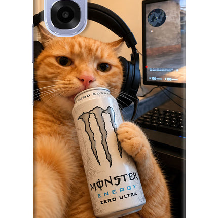 Gamer Cat Energy OPPO K14x 5G Back Cover