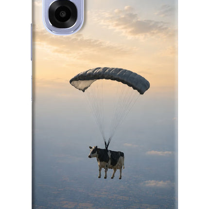 Skydiving Cow OPPO K14x 5G Back Cover