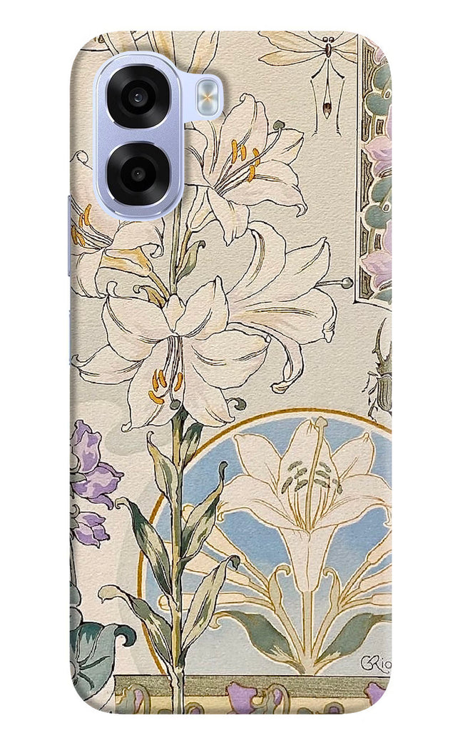 White Lily OPPO K14x 5G Hard Case Back Cover by Casekaro