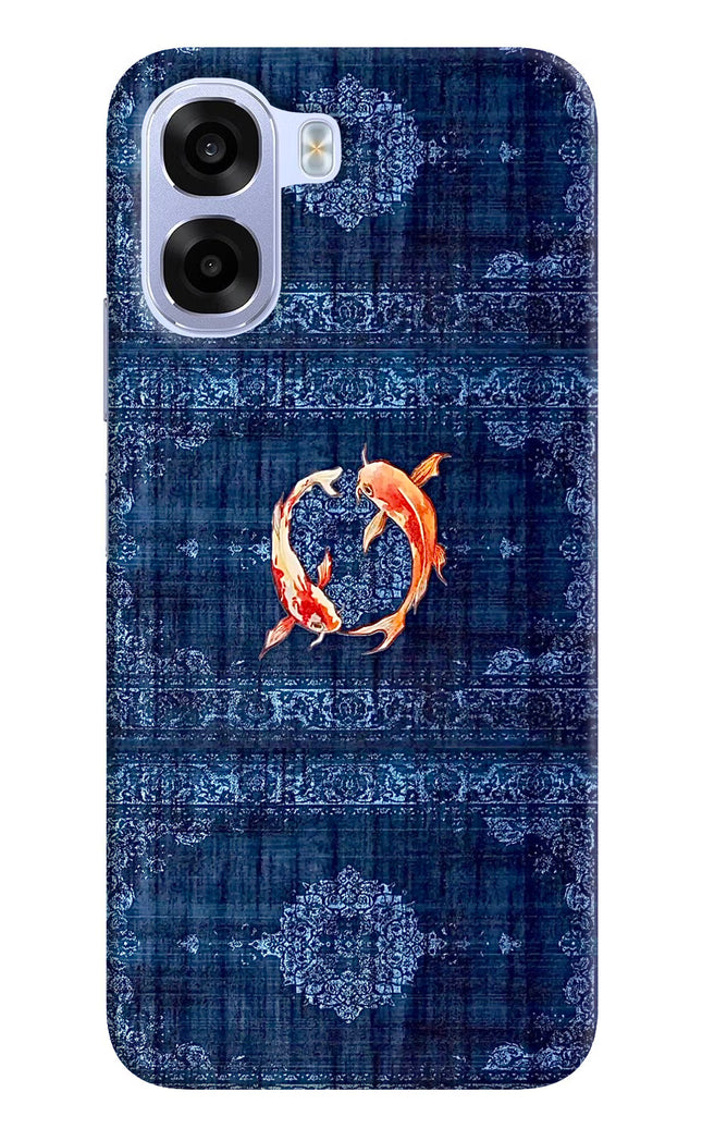 Koi Blue OPPO K14x 5G Hard Case Back Cover by Casekaro