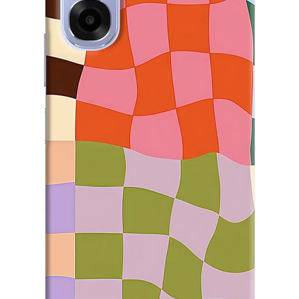 Wavy Grid OPPO K14x 5G Hard Case Back Cover by Casekaro