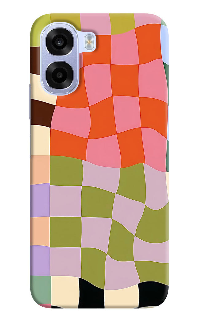 Wavy Grid OPPO K14x 5G Hard Case Back Cover by Casekaro