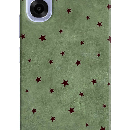Green Stars OPPO K14x 5G Hard Case Back Cover by Casekaro