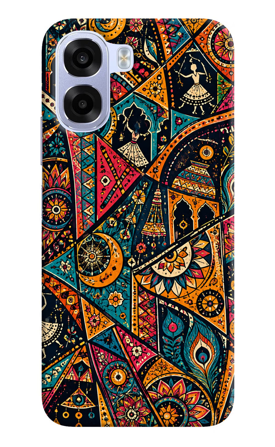 Folk Print OPPO K14x 5G Back Cover, Hard case
