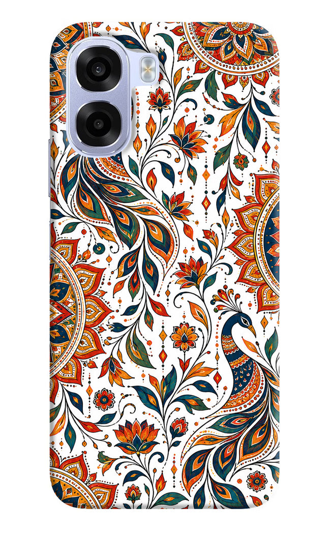 White Mayura OPPO K14x 5G Hard Case Back Cover by Casekaro