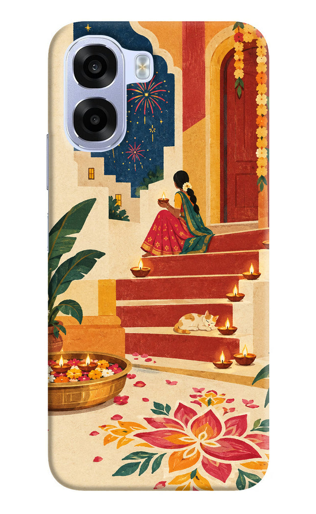 Diwali Rangoli OPPO K14x 5G Hard Case Back Cover by Casekaro