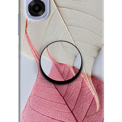 White Pink Leaf OPPO K14x 5G Pop Case