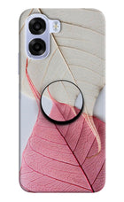 White Pink Leaf OPPO K14x 5G Pop Case