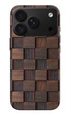 Wooden Cube Design iPhone 18 Pro Hard Case Back Cover by Casekaro