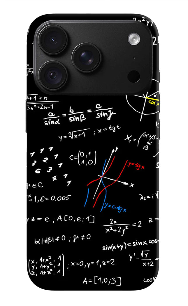 Mathematics Formula iPhone 18 Pro Hard Case Back Cover by Casekaro