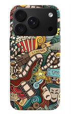 Cinema Abstract iPhone 18 Pro Hard Case Back Cover by Casekaro