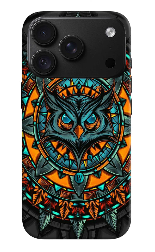 Angry Owl Art iPhone 18 Pro Back Cover