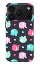 Elephants iPhone 18 Pro Hard Case Back Cover by Casekaro