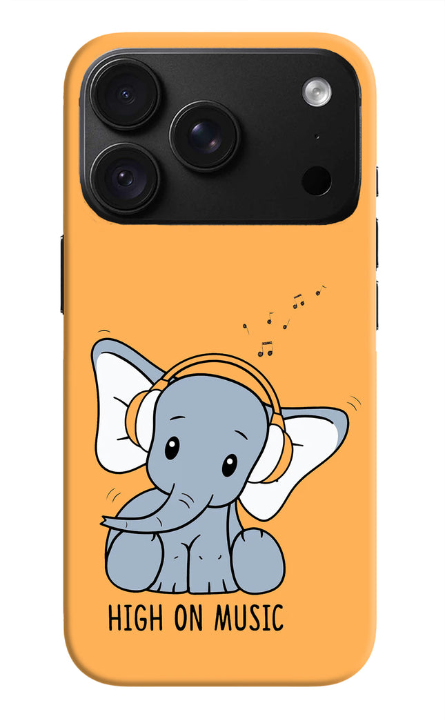 High On Music iPhone 18 Pro Hard Case Back Cover by Casekaro