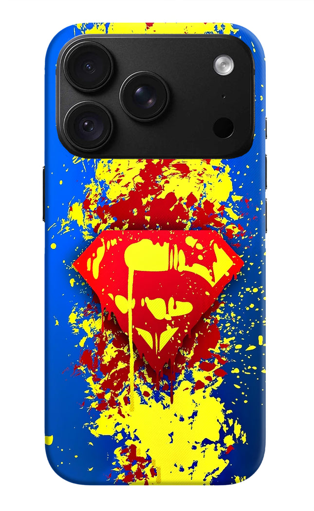 Superman logo iPhone 18 Pro Hard Case Back Cover by Casekaro