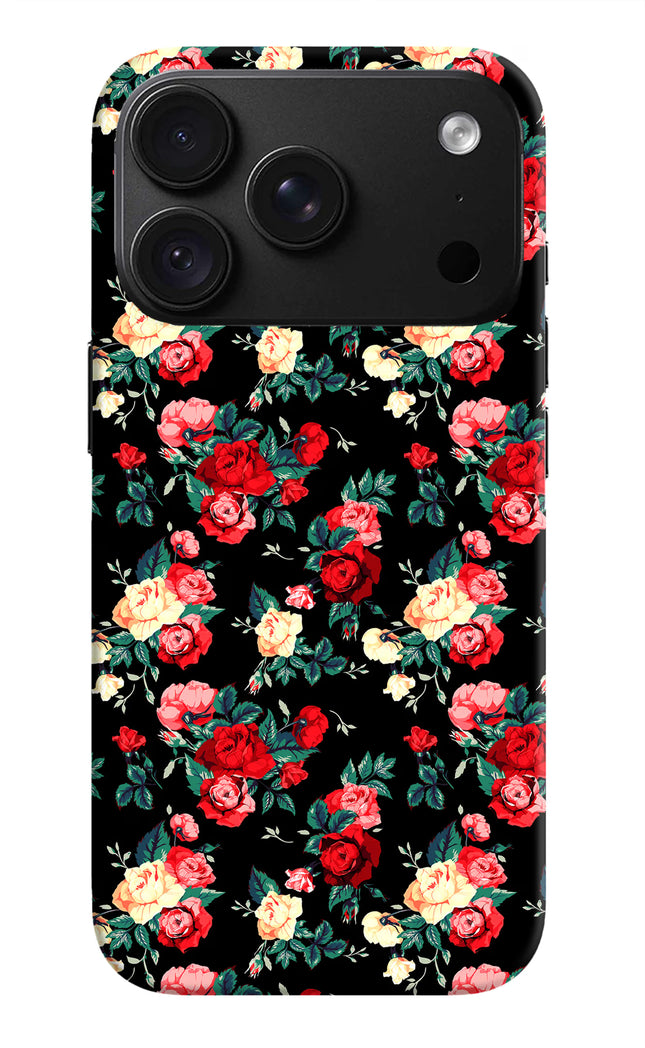 Rose Pattern iPhone 18 Pro Back Cover