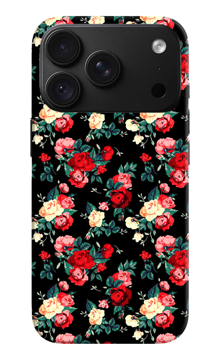 Rose Pattern iPhone 18 Pro Back Cover, Hard case