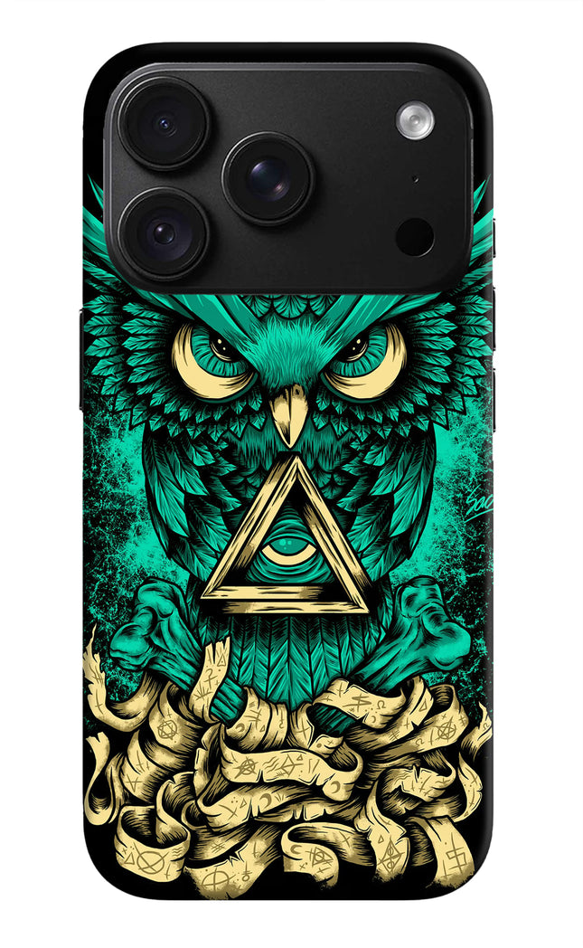 Green Owl iPhone 18 Pro Back Cover