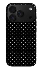 White Dots iPhone 18 Pro Hard Case Back Cover by Casekaro