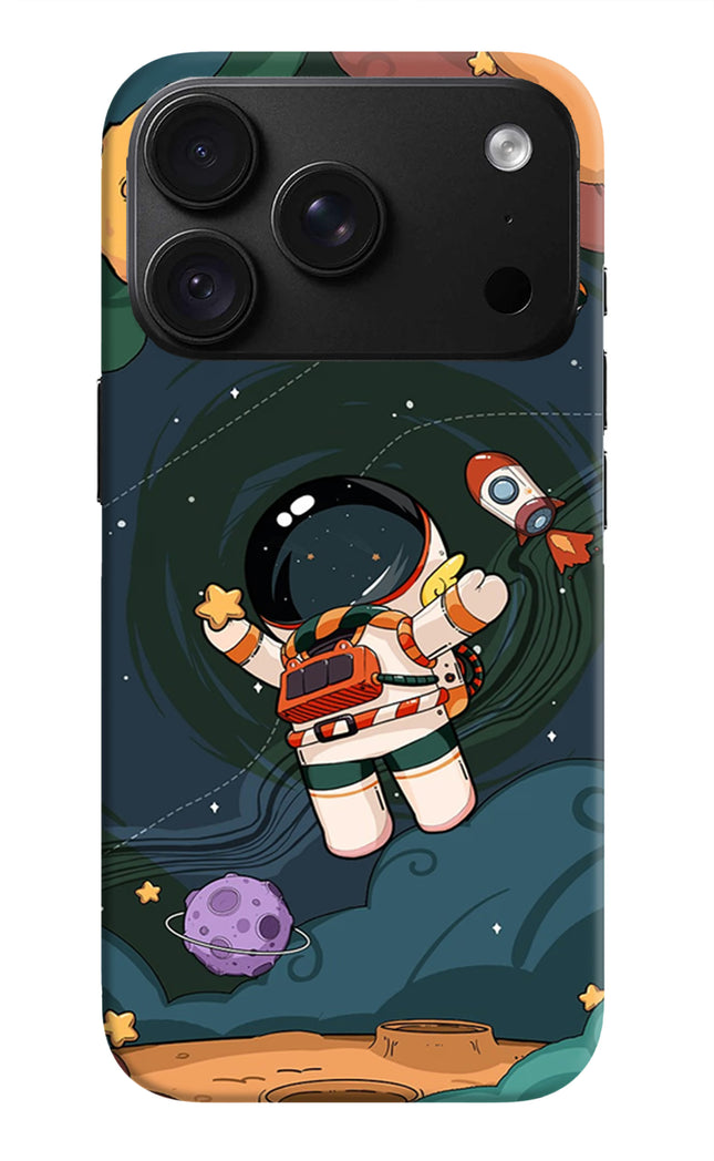 Cartoon Astronaut iPhone 18 Pro Back Cover