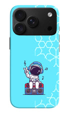 Cute Astronaut Chilling iPhone 18 Pro Back Cover