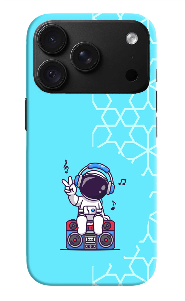 Cute Astronaut Chilling iPhone 18 Pro Back Cover