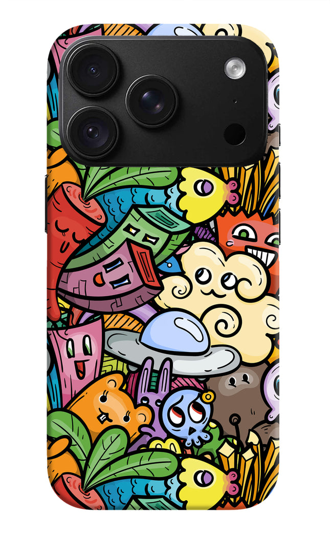 Veggie Doodle iPhone 18 Pro Back Cover