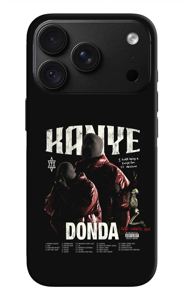 Donda Kanye West iPhone 18 Pro Hard Case Back Cover by Casekaro