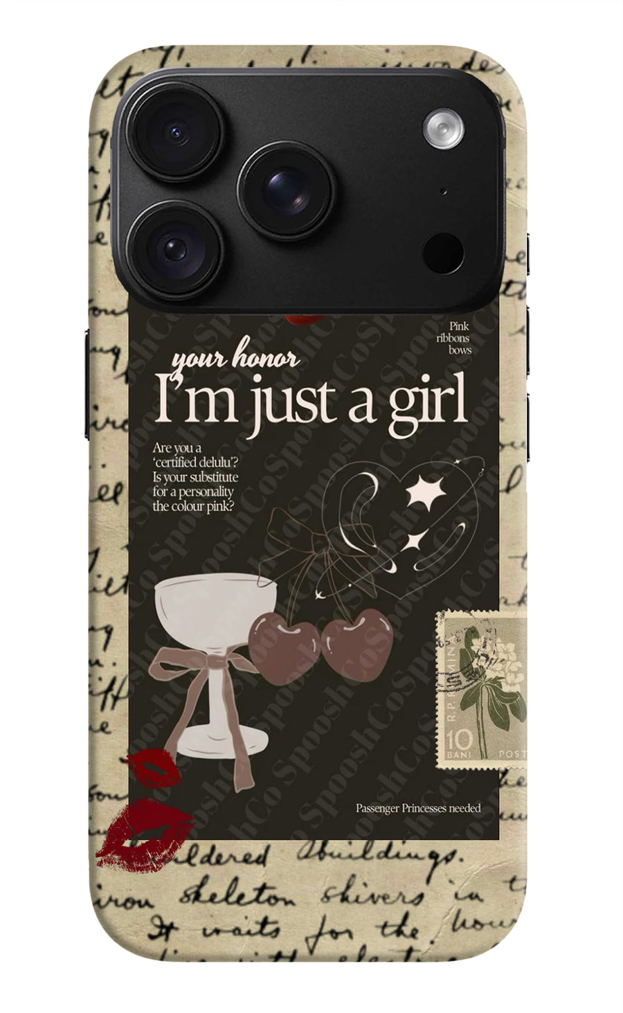 I am just a girl iPhone 18 Pro Back Cover, Hard case