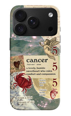 Cancer Zodiac iPhone 18 Pro Hard Case Back Cover by Casekaro