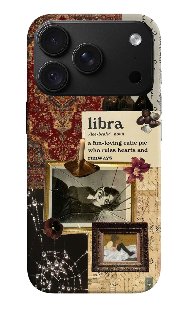 Libra Zodiac iPhone 18 Pro Hard Case Back Cover by Casekaro