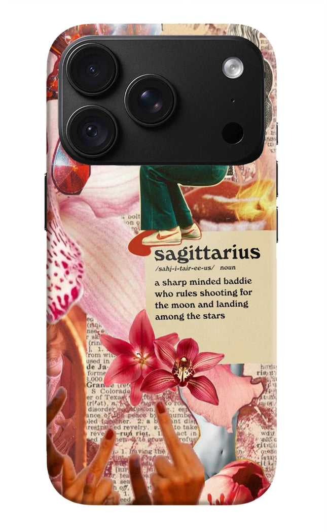 Sagittarius Zodiac iPhone 18 Pro Hard Case Back Cover by Casekaro
